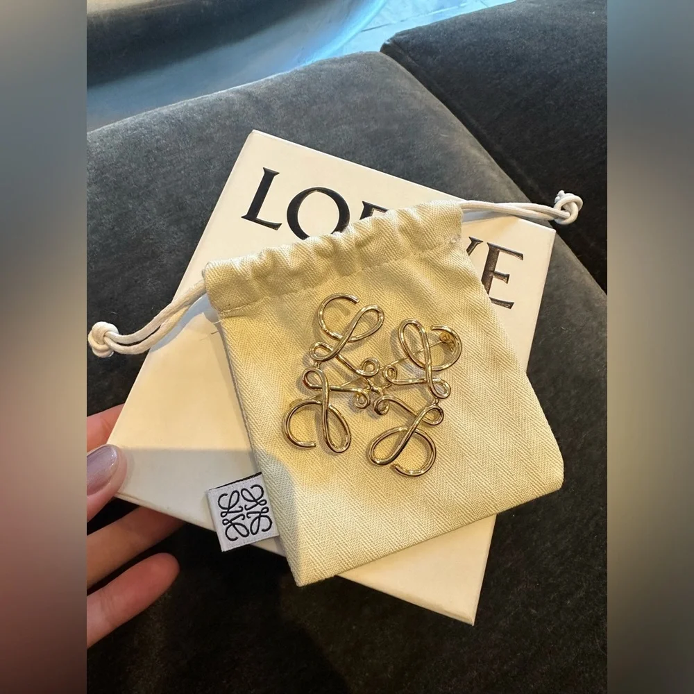 Loewe Gold Signature Anagram pin  Reposhed from a reputable posher . Never worn